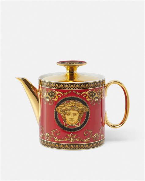 versace medusa red teapot|Versace Medusa Red Tea Pot — Grayson Luxury.